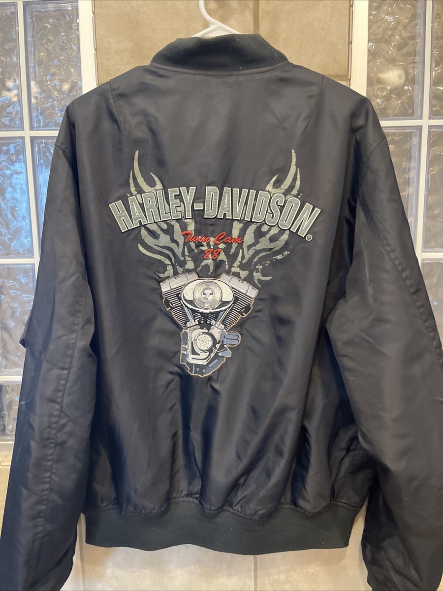 Harley Davidson Men's L JKT- NYLON BOMBER BLK Twin Cam 88 | eBay Harley Davidson Men's L JKT- NYLON BOMBER BLK Twin Cam 88 | eBay