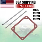 For Briggs & Stratton Push Rod Set & Valve Cover Gasket 690981 690982 690971