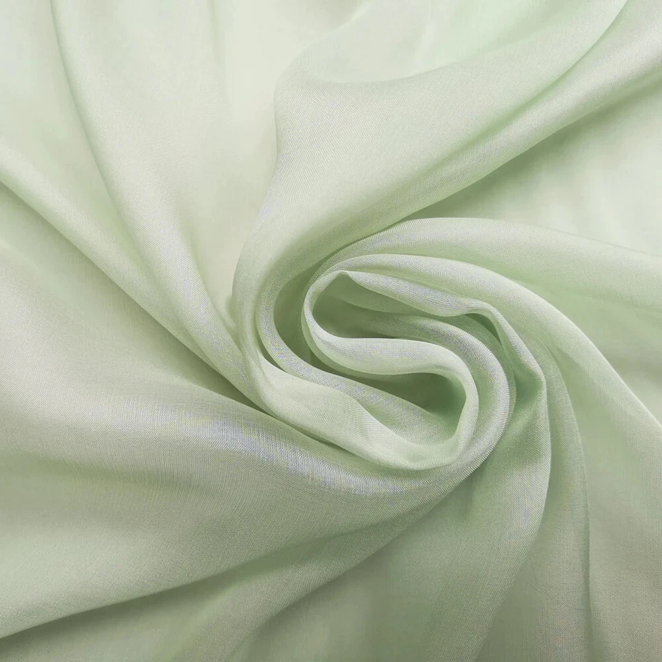 1Meter X 1.4 Meter Plain Pure Silk Chiffon Fabric Dancing Wedding Silk Flowly - Bild 3 von 4