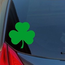 Shamrock vinyl sticker decal car truck locker Irish lucky St Patrick's Boston