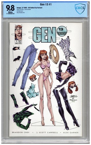 Gen 13  # 1   All Dolled Up Variant    CBCS   9.8   NMMT   White pages   3/95   