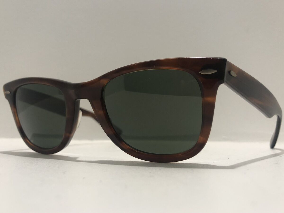 Vtg 60s 70s B&L 5024 Ray-Ban USA Wayfarer Mock Tortoise thick Frame Sunglasses Vtg 60s 70s B&L 5024 Ray-Ban USA Wayfarer Mock Tortoise thick Frame Sunglasses