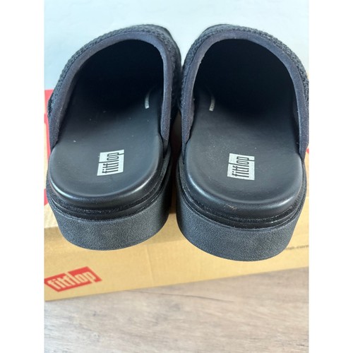 Fitflop GEN-FF E01 Crochet Mules Clog Black with Suede Trim size 9 - Picture 4 of 8