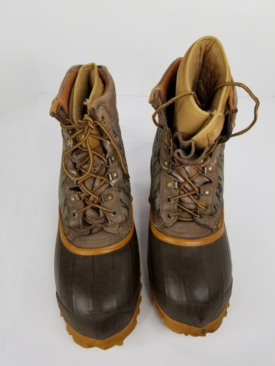 Boundary Steel Shank Duck Boots Camo Mens 9 W/thinsulate  display picture 1