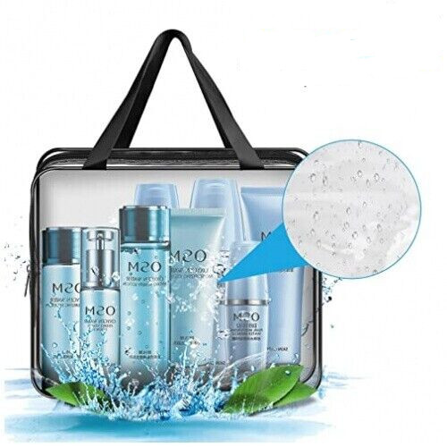 3Stk wasserdicht Transparent Beutel Kosmetik Tasche Kulturbeutel Make-Up Bag - Picture 7 of 11