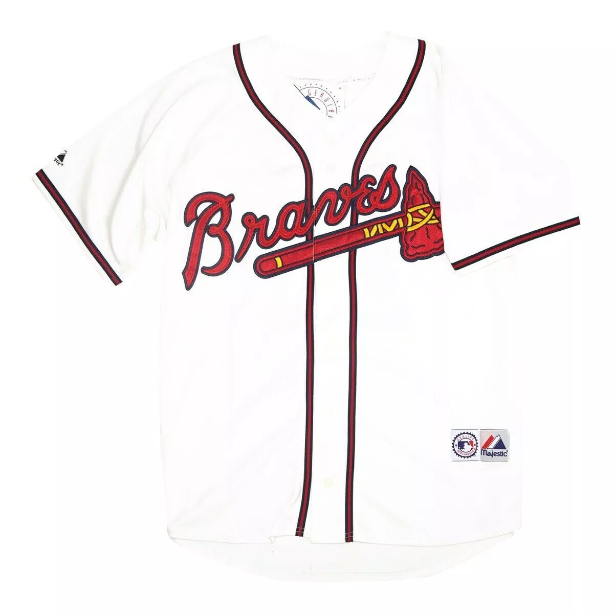Dansby Swanson Atlanta Braves Home White Jersey Men s M 2XL