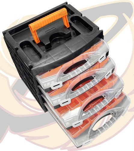 Organiser For Screws Nails Nuts Crafts Tool Box Tray Removable Storage Case - Picture 6 of 9