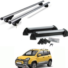 BARRE PORTATUTTO ALLUMINIO PANDA CROSS 2016 CON RAIL+PORTASCI 4 PAIA ALLUMINIO