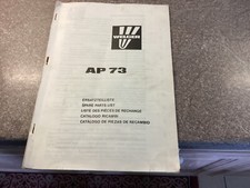 Welger AP73 Spare Parts List