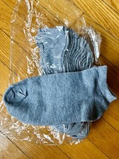 5 Pairs Men's Women's Low Cut Ankle Socks Cotton Size 5.5-11 New