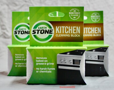 Earth Stone KITCHEN Cleaning Block - SEALED - 3-PACK