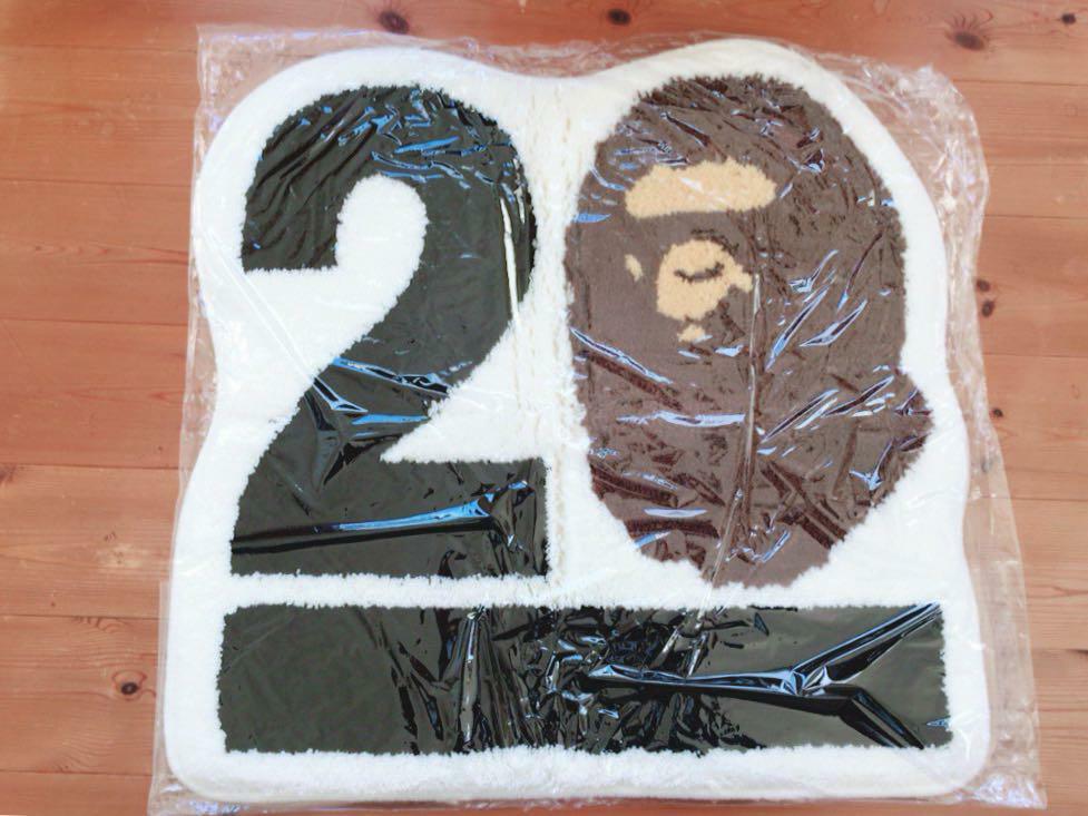 Super rare A bathing ape 20th BAPE APE anniversary rug mat | eBay