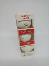Vintage Ram Lightning 500 Sleeve 3 Golf Balls. Never Used. New. 100 Compression
