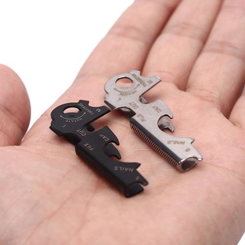 8 in 1 Multitools Stainless Steel Keychain Outdoor Survival Tool Gear Gadg&q& - Picture 5 of 9