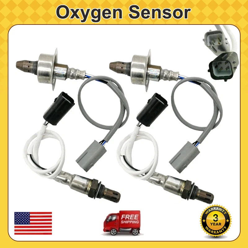Sensor de oxígeno O2 aguas arriba y aguas abajo 4 piezas para Nissan Sentra 2007-2011 2012 2,5 L Foto 2 de 4