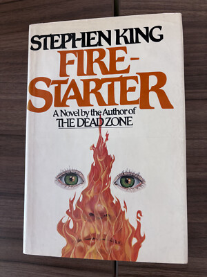 TRUE 1ST EDITION STEPHEN KING FIRESTARTER 1980 HCDJY $13.95 INNER ON INNER FLAP