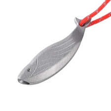 Titanium Safety Whistle Emergency Whistle Necklace Outdoor Travel Survival EDC