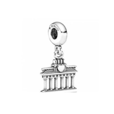 Brandenburg Gate Berlin Charm 925 Sterling Silver Charm for Bracelet Necklace