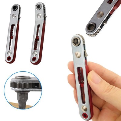Mini Ratchet Wrench Screwdriver-Set 90 Degree Offset Screwdriver NEW Handle X2P3