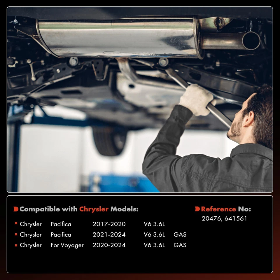 前驱动催化转换器适用于克莱斯勒Pacifica 2017-2024 Voyager 20-24 — 第 2/4 张图片
