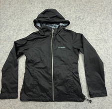 Columbia Womens Switchback IV Jacket Rain M Medium Black Packable Omni-Shield