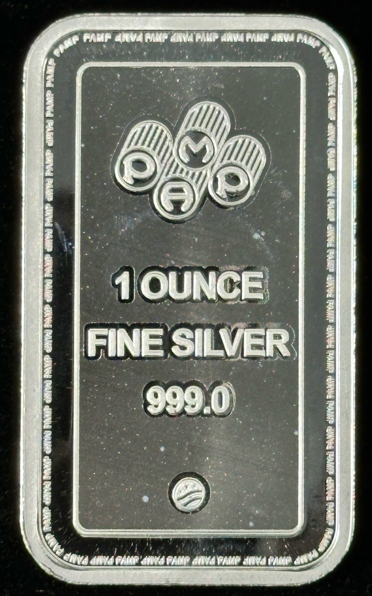 PAMP Suisse 1 oz .999 Fine Silver Bar Lady Justice Design w