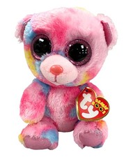 Ty Beanie Boos - Franky the Bear, Glitter Eyes, MWMT Stuffed Animal Toy