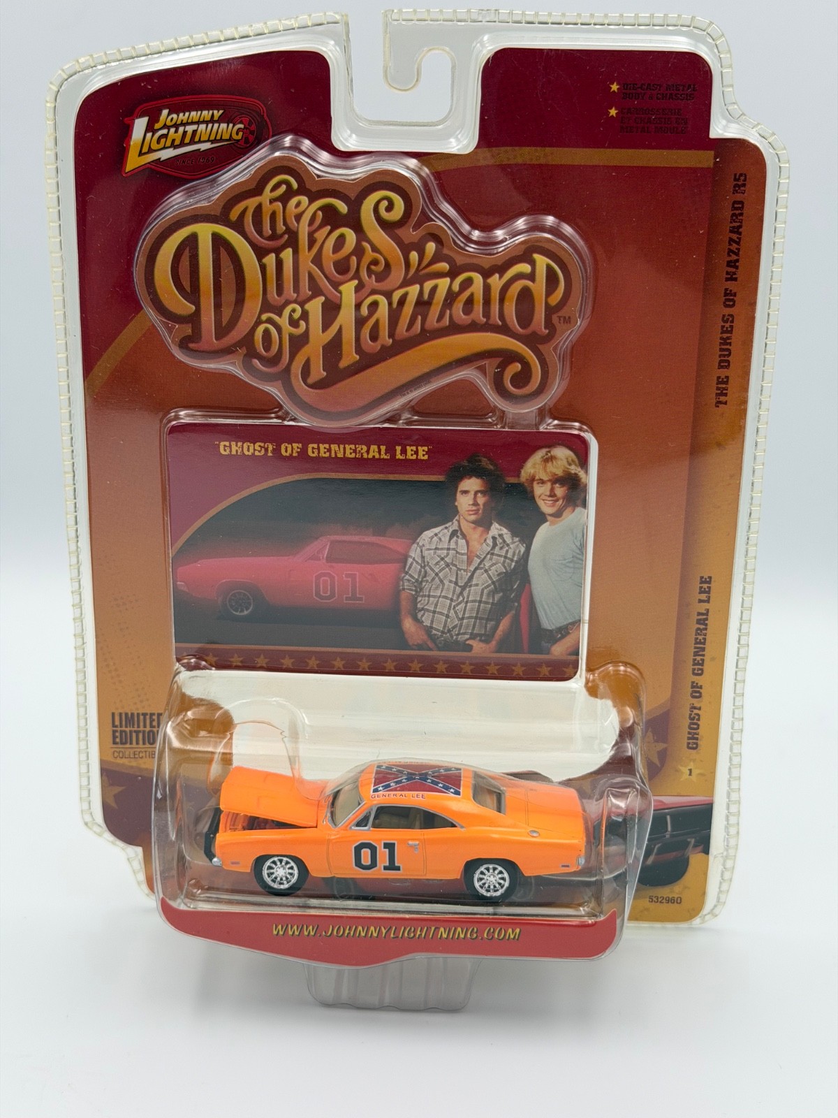 Johnny Lightning Dukes of Hazzard R5 Ghost of General Lee Charger, 1:64, NIB