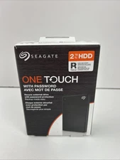 Seagate - One Touch with Password 2TB External USB 3.0 Portable Hard Drive wi...