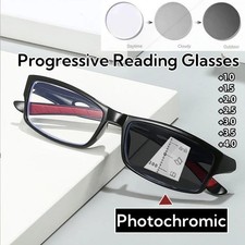 Photochromic Progressive Multifocal Reading Glasses Stylish Readers Eyeglasses