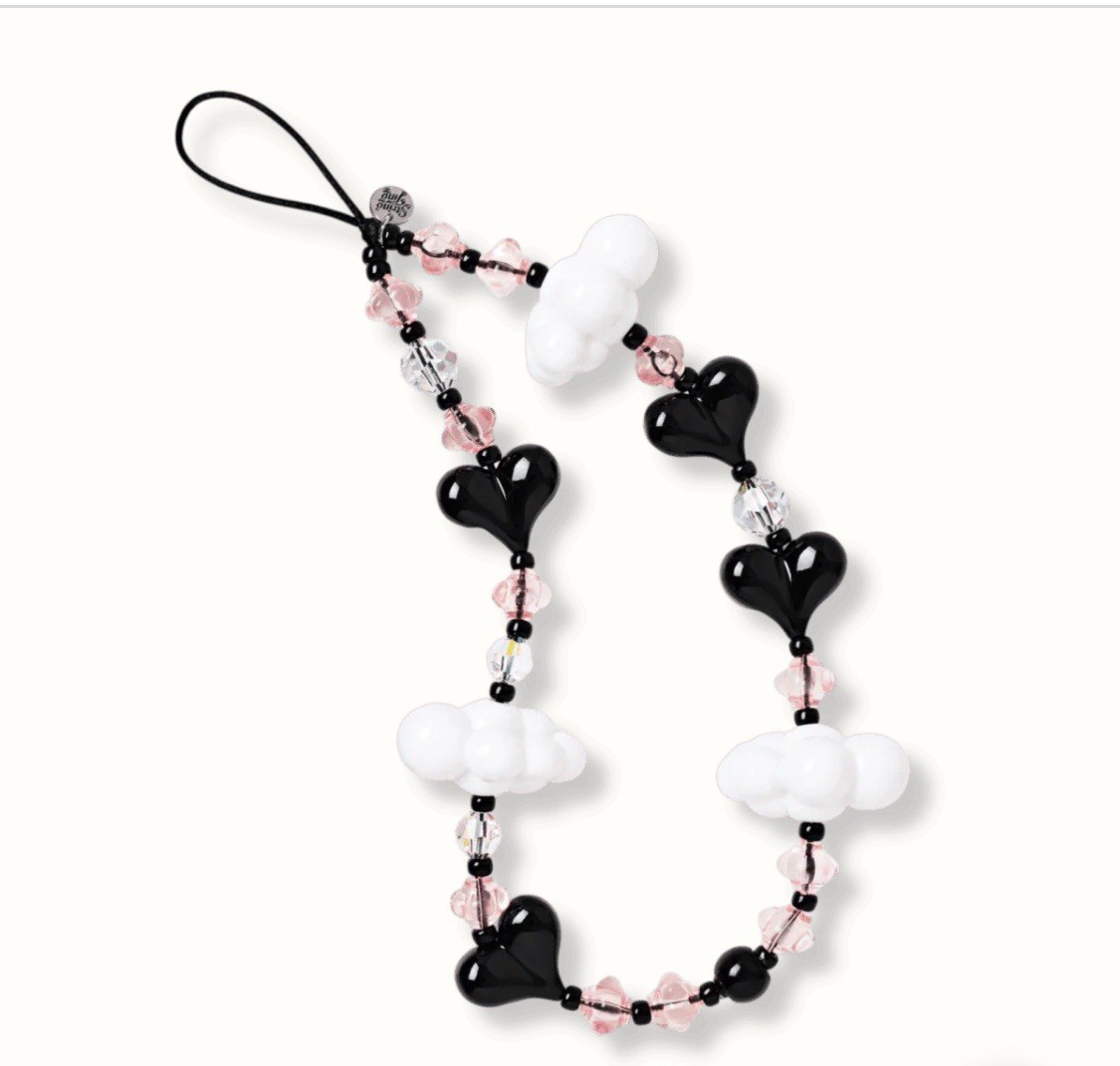 STRING TING OSAKA KAWAII WRISTLET PHONE STRAP + STRAP HEART