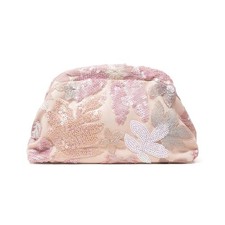 Women's Floral Embroidery Sequin Beaded Evening Bag Dumpling Clutch Purse No ...