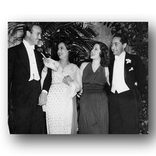 David Niven, Merle Oberon, Norma Shearer, Irving Thalberg Photo 8x10 Hollywood
