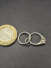 beautiful vintage Sterling silver wedding, engagement ring charm/Pendant 1.81g