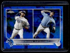 2022 Topps Update Sapphire Phoenix Sanders/Dusten Knight RC Tampa Bay Rays