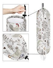 Autumn Cute Chicken   Plastic Bag Holder Wall Mount   Organizer CUTE 