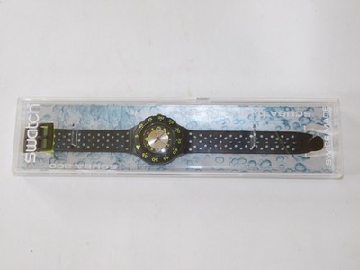 Swatch Watch Scuba 200 Black Wave SDB102 1992 | eBay