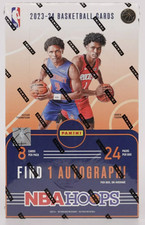 2023-24 NBA Hoops Basketball Factory Sealed Hobby Box 1 Auto