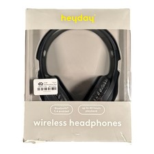 heyday Wireless Over-Ear Headphones Black Bluetooth 5.4 Open Box