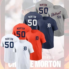 FASTSHIP !! Charlie Morton #50 Detroit Tigers 2025 Player Name & Number For Fan