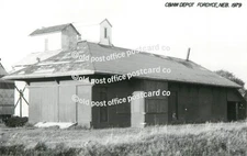 Fordyce, Nebraska -  C&NW  Railroad Depot RPPC Real Photo Postcard