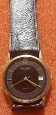 VINTAGE ACCURIST QUARTZ WATCH, NEW BATTERY.