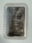 Johnson Matthey 5 gr .999 Fine Silver Bar, Sealed, NR.