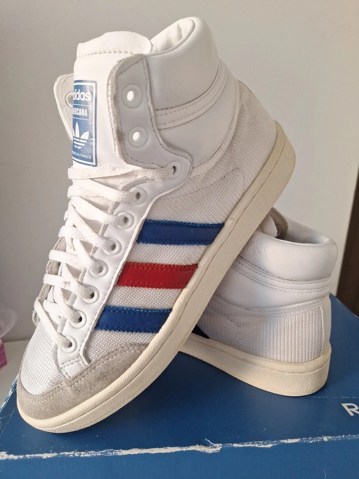 ADIDAS AMERICANA HI OG 40EU US7 DESIGNED IN FRANCE 1984 TOPTEN GAZELLE SAMBA - Photo 1/4