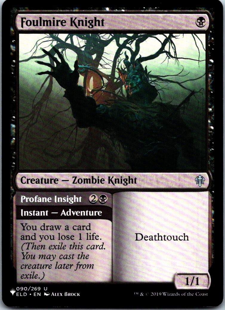 Foulmire Knight (ELD) U The List Reprints 090/269 NM NM-LP