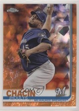 2019 Topps Chrome Sapphire Orange 4/25 Jhoulys Chacin #642 qf6