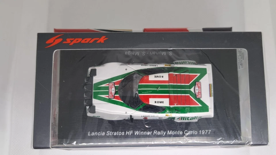 SPARK S9090 1/43 LANCIA STRATOS HF MUNARI - MAIGA WINNER MONTECARLO RALLY 1977 - Immagine 2 di 4