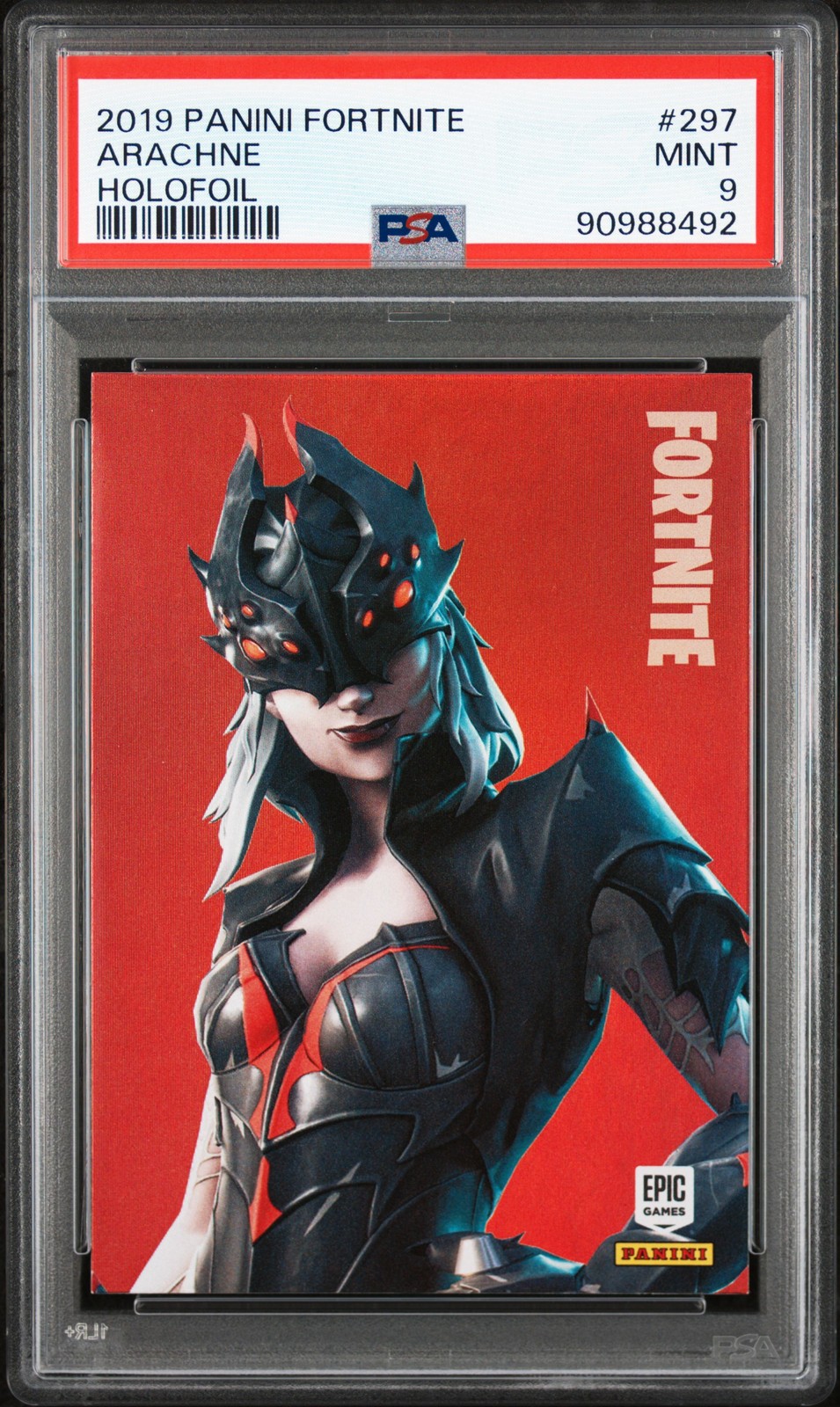 2019 Panini Fortnite Arachne Holofoil #297 PSA 9