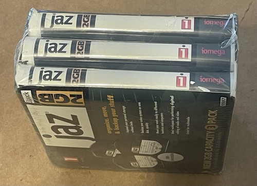 IOMEGA JAZ 3 PACK 2 GB EACH DISKS FORMATED FOR IBM 10597 NEW SEALED - Afbeelding 5 van 9