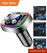Bluetooth 5.4 Car Adapter with 48W PD/QC Fast Charger - Hands-Free Delight